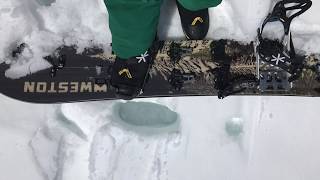 2018 Weston Backwoods Splitboard Overview [upl. by Nesyla201]