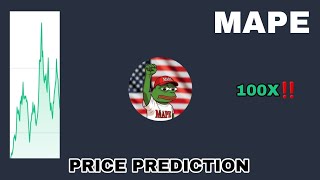 MAPE TOKEN TO THE MOON‼️ MAGA PEPE PRICE PREDICTION 100X GAINS SOON‼️ POLITICAL MEMECOIN TO BUY NOW [upl. by Ekal313]