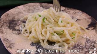 Camembert Shirataki Noodles  Low Carb Ketofriendly Pasta Recipe [upl. by Blodgett]