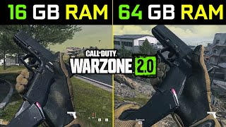 Warzone 20  16GB RAM vs 64GB RAM [upl. by Nnylf]