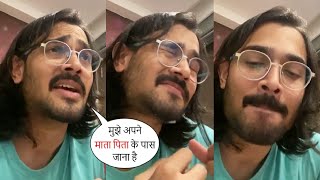 अब जीने का मन नहीं करता मेरा🥺BB Ki Vines 1st LIVE Video After He Lost His ParentsBhuvan Bam Crying😢 [upl. by Saref]