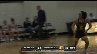 Waynesburg University Womens Basketball versus Saint Vincent [upl. by Nelubez]