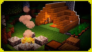 🦊o MELHOR acampamento para INÍCIO DE SOBREVIVÊNCIA no MINECRAFT [upl. by Ydnys]