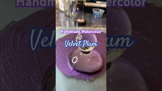 Handmade Watercolor  Velvet Plumhandmade watercolor satisfying watercolor handmadecraft [upl. by Giovanni192]