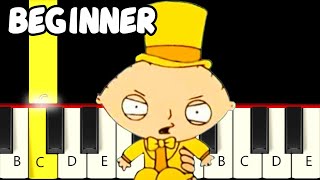 Family Guy Theme Song  Fast and Slow Easy Piano Tutorial  Beginner [upl. by Dearborn883]