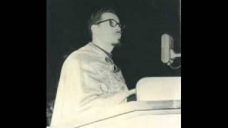 Serbian Christmas Eve Service  Fr Velimir P Kovacevich chanting the Holy Gospel  Jan 6 1958 [upl. by Engamrahc]