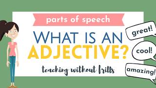 Parts of Speech for Kids What is an Adjective [upl. by Valina]