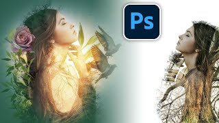 BETTER way to do Double Exposure effect in Photoshop [upl. by Bellew]