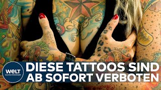 NEUE EUVERORDNUNG Böse Überraschung Diese TattooFarben sind ab sofort verboten I WELT News [upl. by Yllime899]