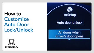 How to Customize AutoDoor LockingUnlocking [upl. by Kolivas]