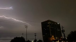 Tornado Sirens Going Off AGAIN During Late Night Storm [upl. by Eilarol167]