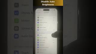 How to Disable Auto Brightness Mode on iPhone  iPhone Settings  Turn Off Auto Brightness [upl. by Nodab438]