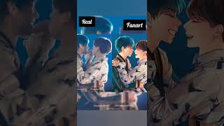 taekook vs fanart taehyung jungkook bts taekook [upl. by Enuj328]