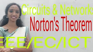 NORTONS THEOREM  Ac Circuitamp Circuits and Networks  in Malayalam [upl. by Kisor731]