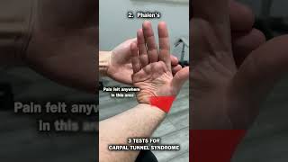 3 Tests For Carpal Tunnel Syndrome [upl. by Aihpos]