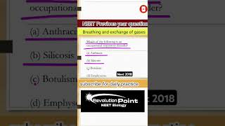 Breathing and exchange of gases NEET PYQ class 11th neet2025 RevolutionPointpankaj [upl. by Asim267]