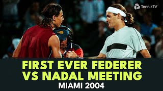 20 YEARS AGO TODAY The First EVER Federer vs Nadal Match at Miami 2004 ❤️ [upl. by Bromleigh903]