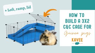 How to Build a 3x2 CampC Cage for Guinea Pigs with a Ramp Loft and Lid [upl. by Ahsimrac]