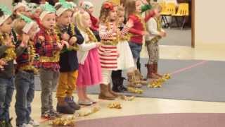 Elizabeths Preschool Christmas Program  Im the Happiest Christmas Tree [upl. by Shutz]