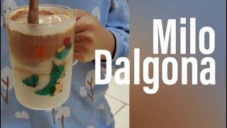 Dalgona Milo with whipping cream Recipe  Kids Love  Easy recipe  小朋友超喜欢美禄 冰 [upl. by Arat717]