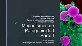 DETERMINANTES DE PATOGENICIDAD PARTE 1 [upl. by Auhel919]