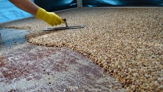 HowTo Install Epoxy Natural Stone Flooring [upl. by Holle]