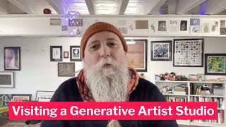 Visiting a Generative Artist Studio ft Dan Catt [upl. by Honeyman]