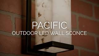 Pacific Outdoor Wall Sconce  Justice Design [upl. by Anelahs]