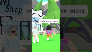 MY quotBESTIEquot SCAMMED ME BUT THEN THIS HAPPENED😱🤯😂💔 roblox robloxshorts adoptme viral [upl. by Ayotac]