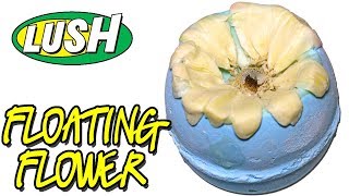 LUSH  FLOATING FLOWER Bath Bomb  Spring MOTHERS DAY 2019 DEMO amp REVIEW Underwater View [upl. by Jarad]