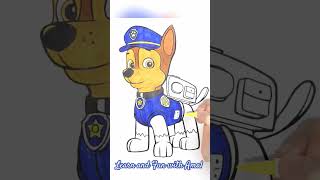 Paw patrol mighty pups  Color  shorts mightypups forkids pawpatrol drawing [upl. by Aihsot]