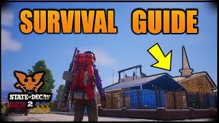 State Of Decay 2  SECRET LOOT LOCATIONS TOP BEST BASES Tips amp Tricks DRUCKER COUNTY MAP GUIDE [upl. by Apilef]