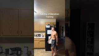 Full Day of Marathon Training RunningLiftingEating trainingplan marathonrunning coaching fit [upl. by Hearsh]