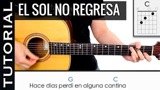 Como tocar El Sol No Regresa en guitarra de La Quinta Estación MUY FACIL  Novatos y principiantes [upl. by Keverne8]