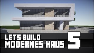 Minecraft  modernes Haus Bauen 5 TutorialAnleitung HD [upl. by Ahsilahs808]