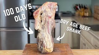 100 Day Dry Age Wagyu Beef Shank shorts [upl. by Nonek]