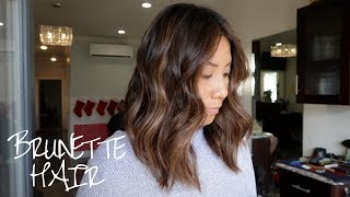 EASY BRUNETTE HAIR TUTORIAL [upl. by Jeddy]