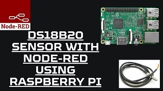 Connecting DS18B20 Sensor with NodeRED using Raspberry Pi iotstarters iot iotinnovation [upl. by Aronoh]