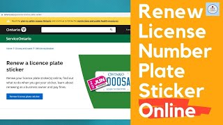 How to renew License plate sticker in Ontario online process by Everything Essential [upl. by Rawden]