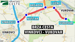 PREGLED TRASE Brza cesta Vinkovci  Nuštar  Vukovar [upl. by Jacobba]