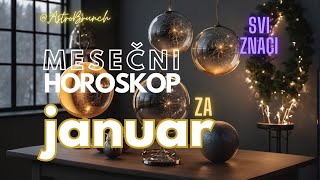 JANUAR 2024  Mesecni Horoskop AstroBrunch [upl. by Klos]