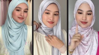 5 EASY SHAWL TUTORIAL – CARA PAKAI TUDUNG SHAWL SIMPLE GAYA BARU – QotrunNada [upl. by Michaeline]