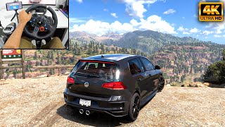 600HP Volkswagen Golf R  Forza Horizon 5  Logitech g29 gameplay [upl. by Cliffes]