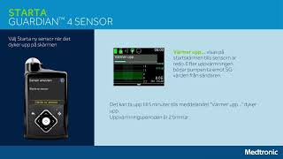 MiniMed™ 780Gsystemet Starta ny sensor [upl. by Mena]