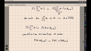 Mathématiques  Les Probabilités  Définition axiomatique de probabilité  Partie 2 [upl. by Reiche]