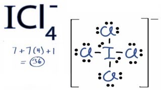 ICl4 Lewis Structure  How to Draw the Lewis Structure for ICl4 [upl. by Hollis146]