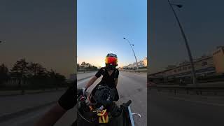 Hakan çalhanoğlu burda music song love rap motorcycle insta360 live [upl. by Eiralc]