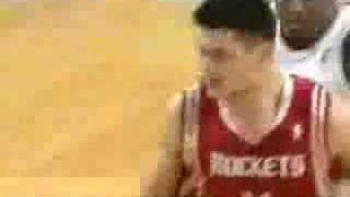 Yao Ming dunks on Kevin Garnett  posterized boston celtics [upl. by Nagorb]