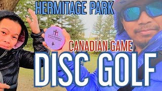 HERMITAGE PARK PLAYING DISC GOLF [upl. by Ellinehc]