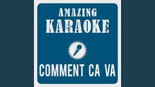 Comment ça va Karaoke Version Originally Performed By Shorts [upl. by Alik561]